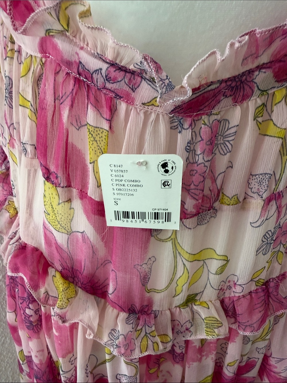 Pink Floral Ruffle Sundress - Picture 9 of 10